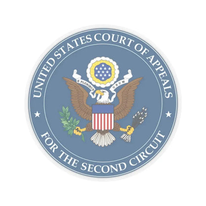 Seal of the United States Court of Appeals for the Second Circuit - STICKER Vinyl Kiss-Cut Decal 3 Inch Transparent - The Sticker Space