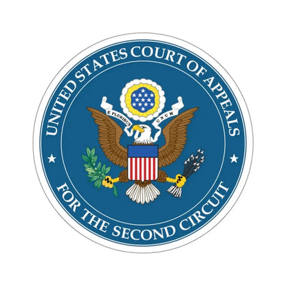 Seal of the United States Court of Appeals for the Second Circuit - STICKER Vinyl Kiss-Cut Decal 3 Inch White - The Sticker Space