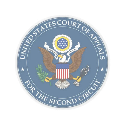 Seal of the United States Court of Appeals for the Second Circuit - STICKER Vinyl Kiss-Cut Decal 4 Inch Transparent - The Sticker Space