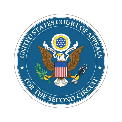 Seal of the United States Court of Appeals for the Second Circuit - STICKER Vinyl Kiss-Cut Decal 6 Inch White - The Sticker Space