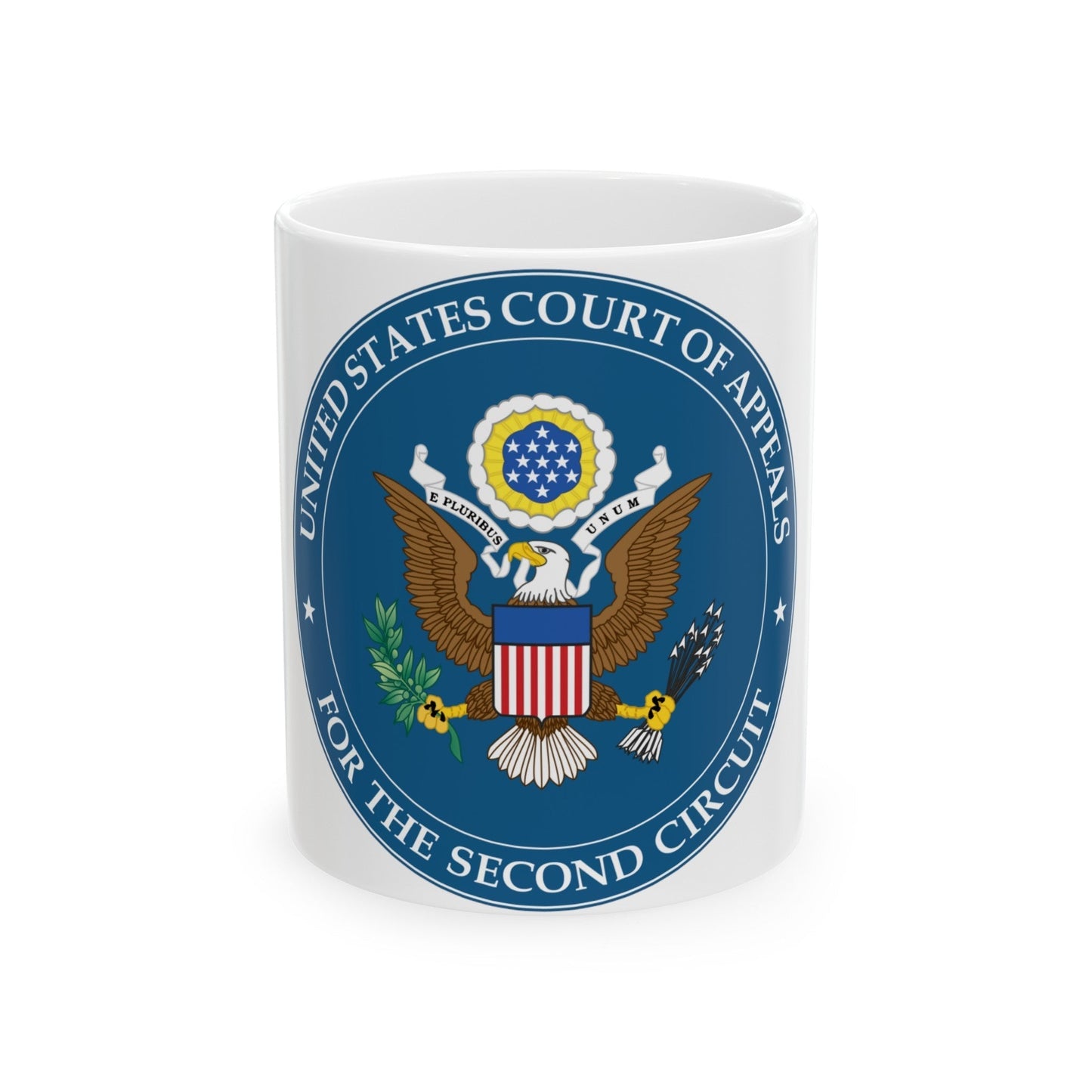 Seal of the United States Court of Appeals for the Second Circuit - White Coffee Mug-11oz-The Sticker Space