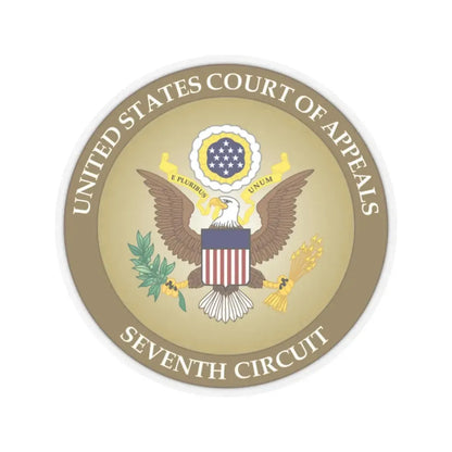 Seal of the United States Court of Appeals for the Seventh Circuit - STICKER Vinyl Kiss-Cut Decal 2 Inch Transparent - The Sticker Space