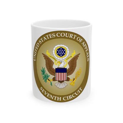 Seal of the United States Court of Appeals for the Seventh Circuit - White Coffee Mug-11oz-The Sticker Space