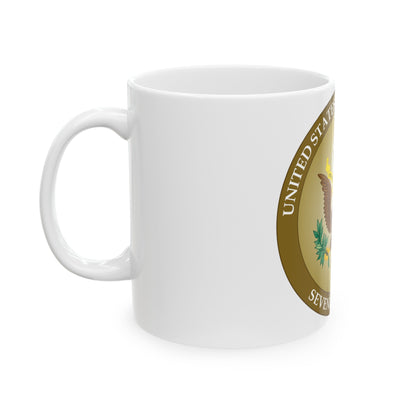 Seal of the United States Court of Appeals for the Seventh Circuit - White Coffee Mug-The Sticker Space