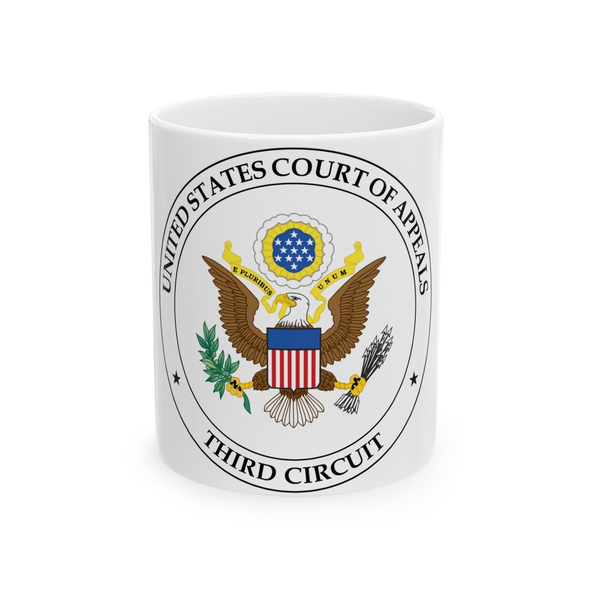 Seal of the United States Court of Appeals for the Third Circuit - White Coffee Mug-11oz-The Sticker Space