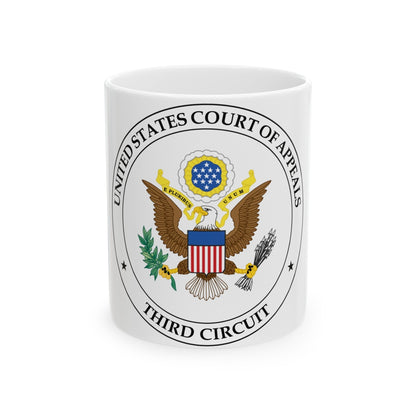 Seal of the United States Court of Appeals for the Third Circuit - White Coffee Mug-11oz-The Sticker Space