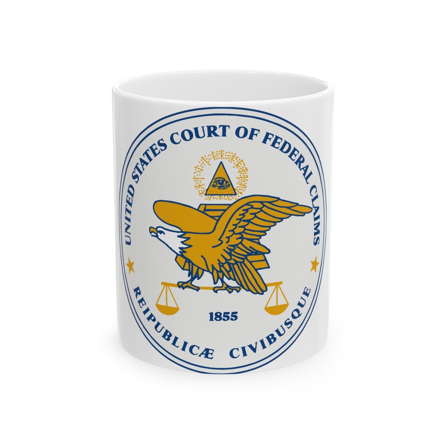 Seal of the United States Court of Federal Claims - White Coffee Mug-11oz-The Sticker Space