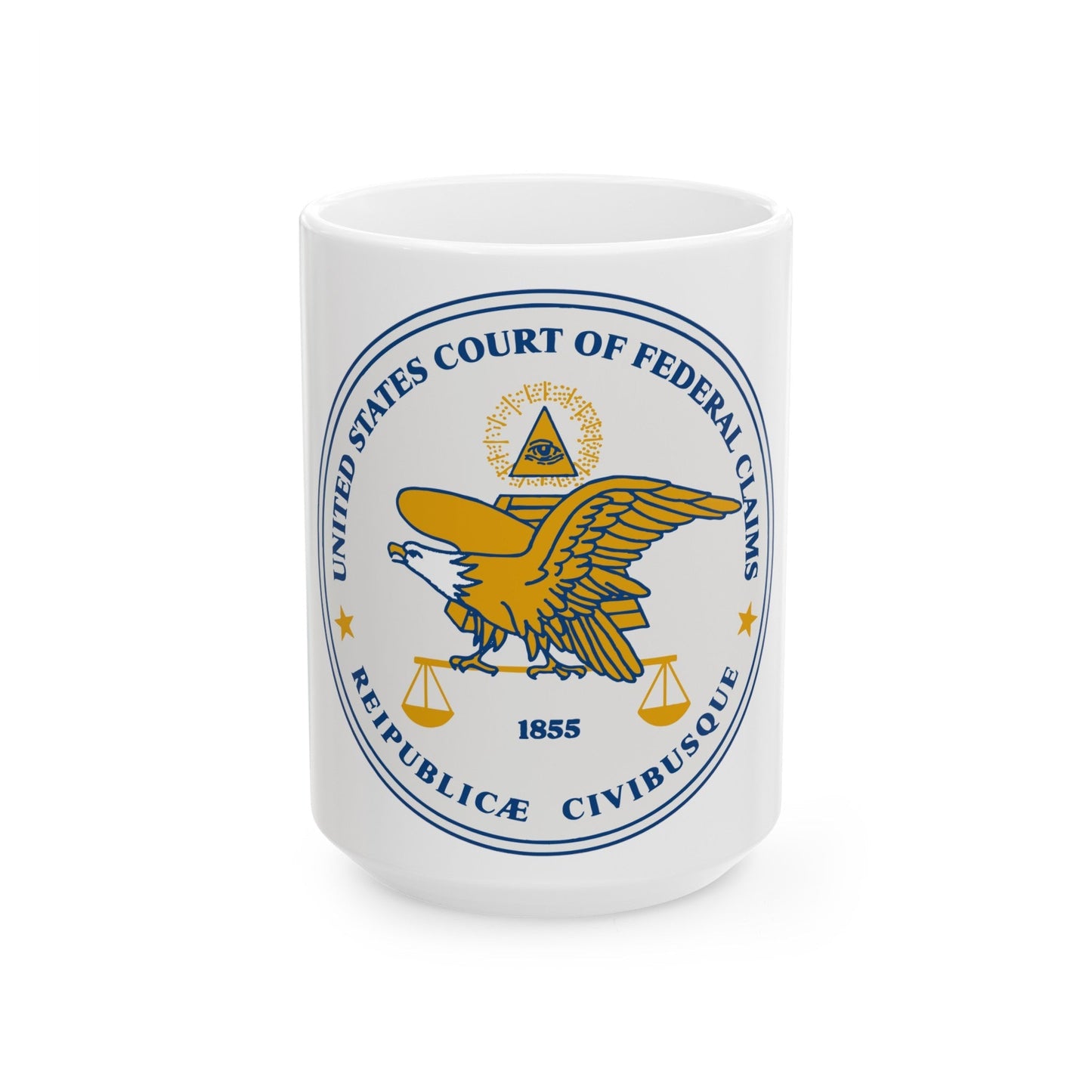 Seal of the United States Court of Federal Claims - White Coffee Mug-15oz-The Sticker Space