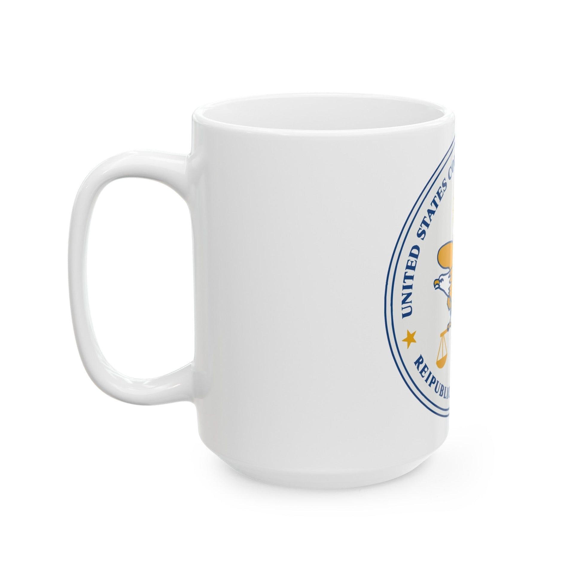 Seal of the United States Court of Federal Claims - White Coffee Mug-The Sticker Space