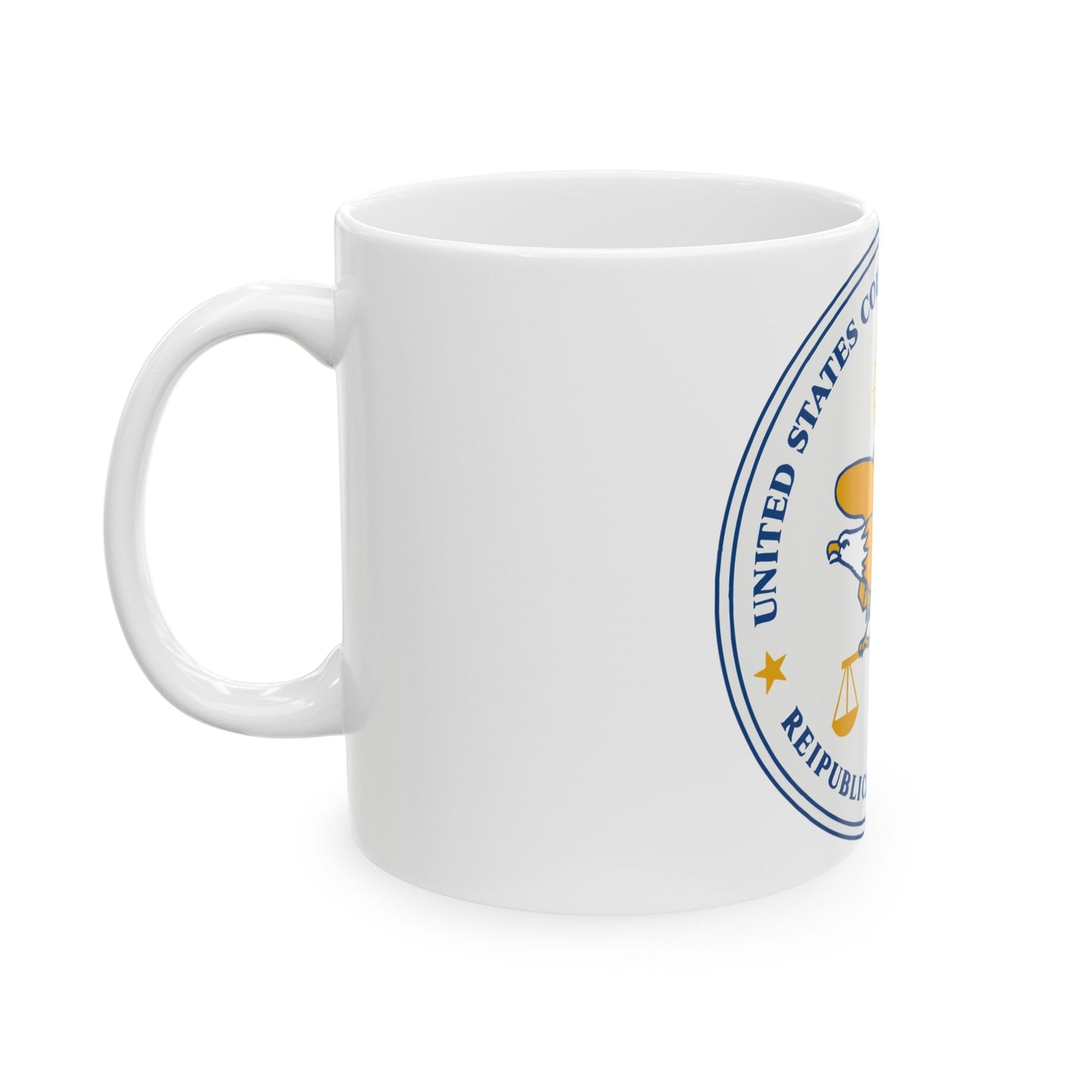 Seal of the United States Court of Federal Claims - White Coffee Mug-The Sticker Space