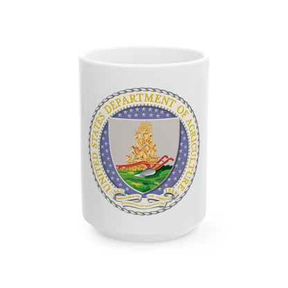 Seal of the United States Department of Agriculture - White Coffee Mug-The Sticker Space