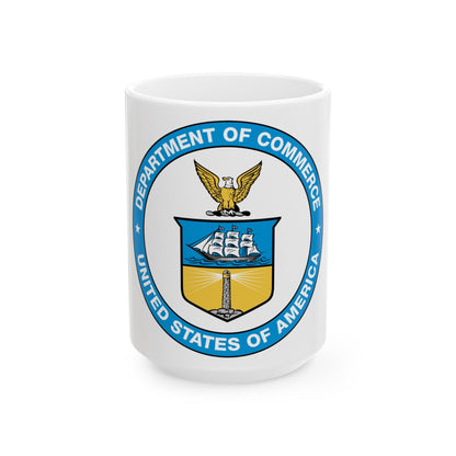 Seal of the United States Department of Commerce - White Coffee Mug-15oz-The Sticker Space