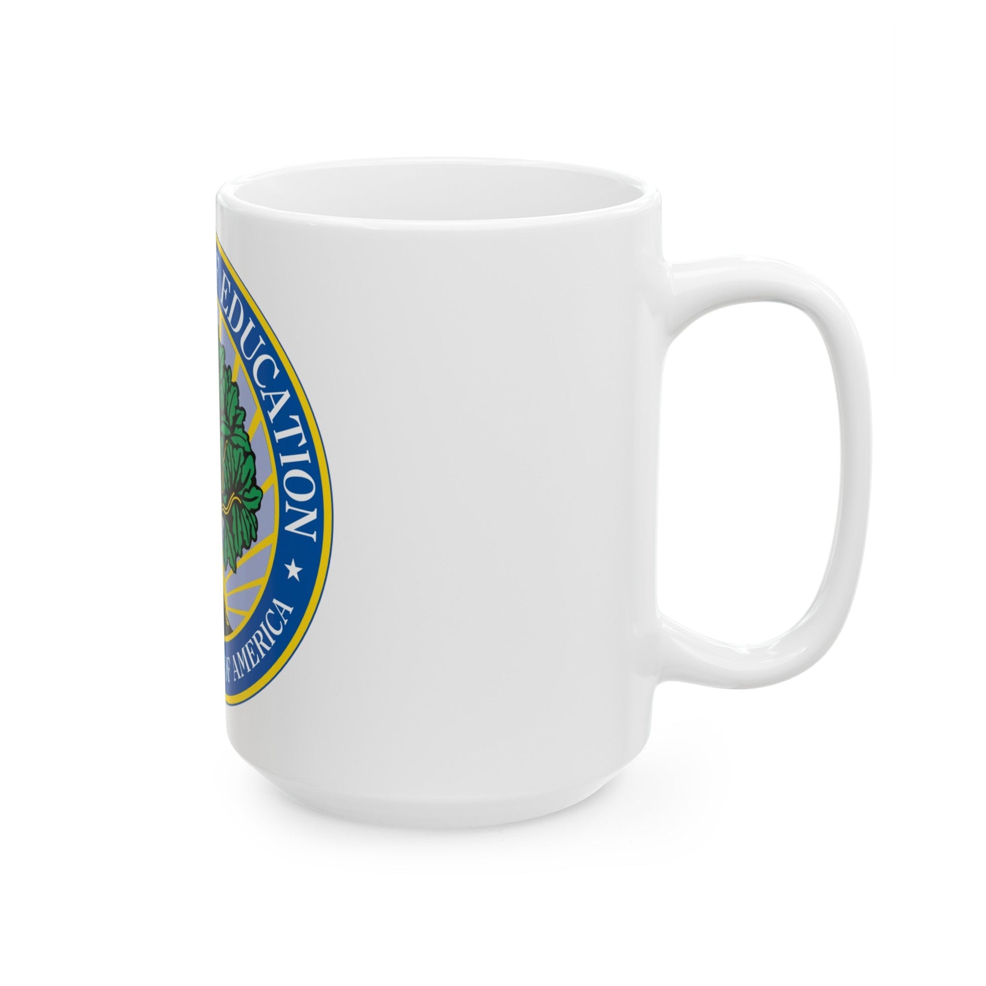 Seal of the United States Department of Education - White Coffee Mug-The Sticker Space