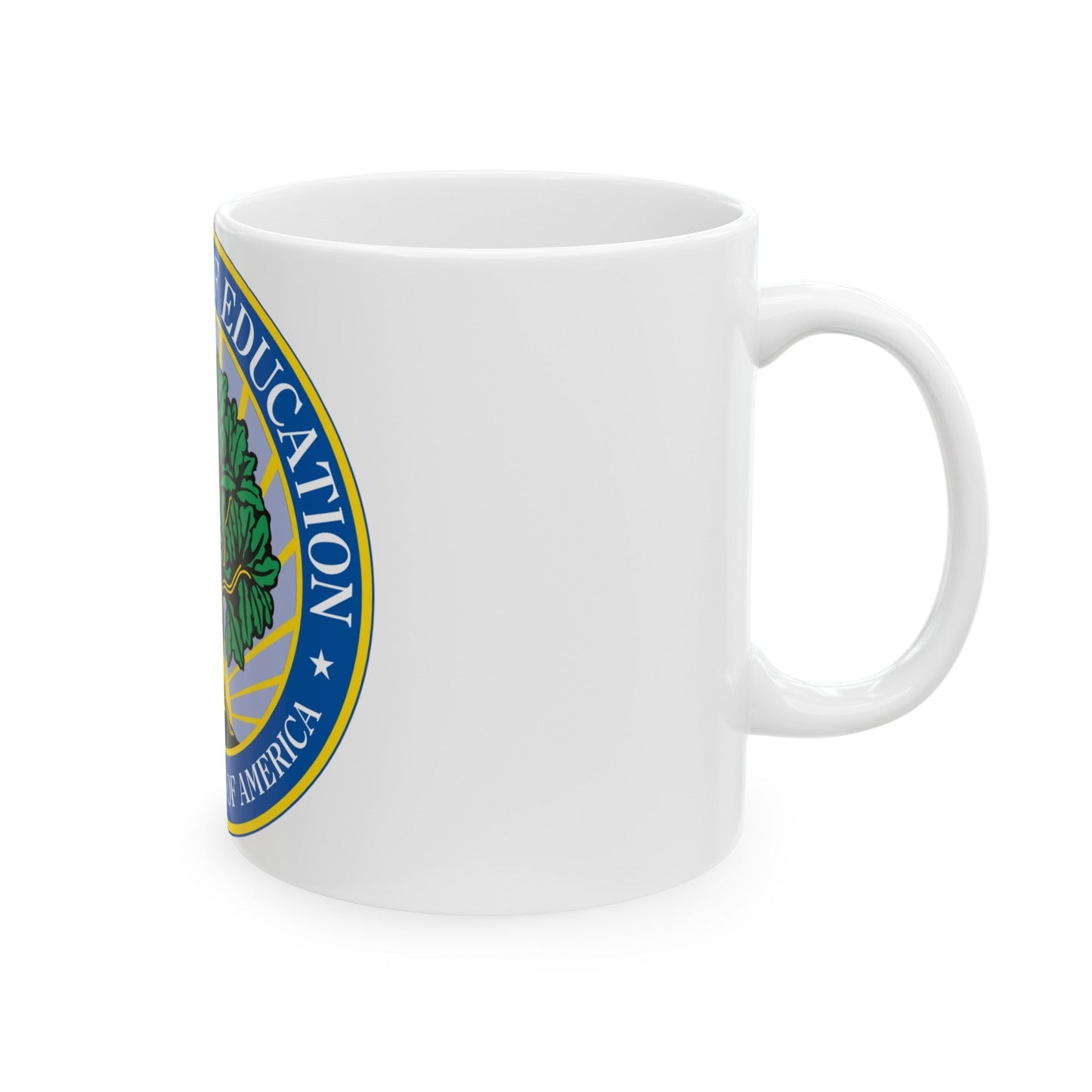 Seal of the United States Department of Education - White Coffee Mug-The Sticker Space