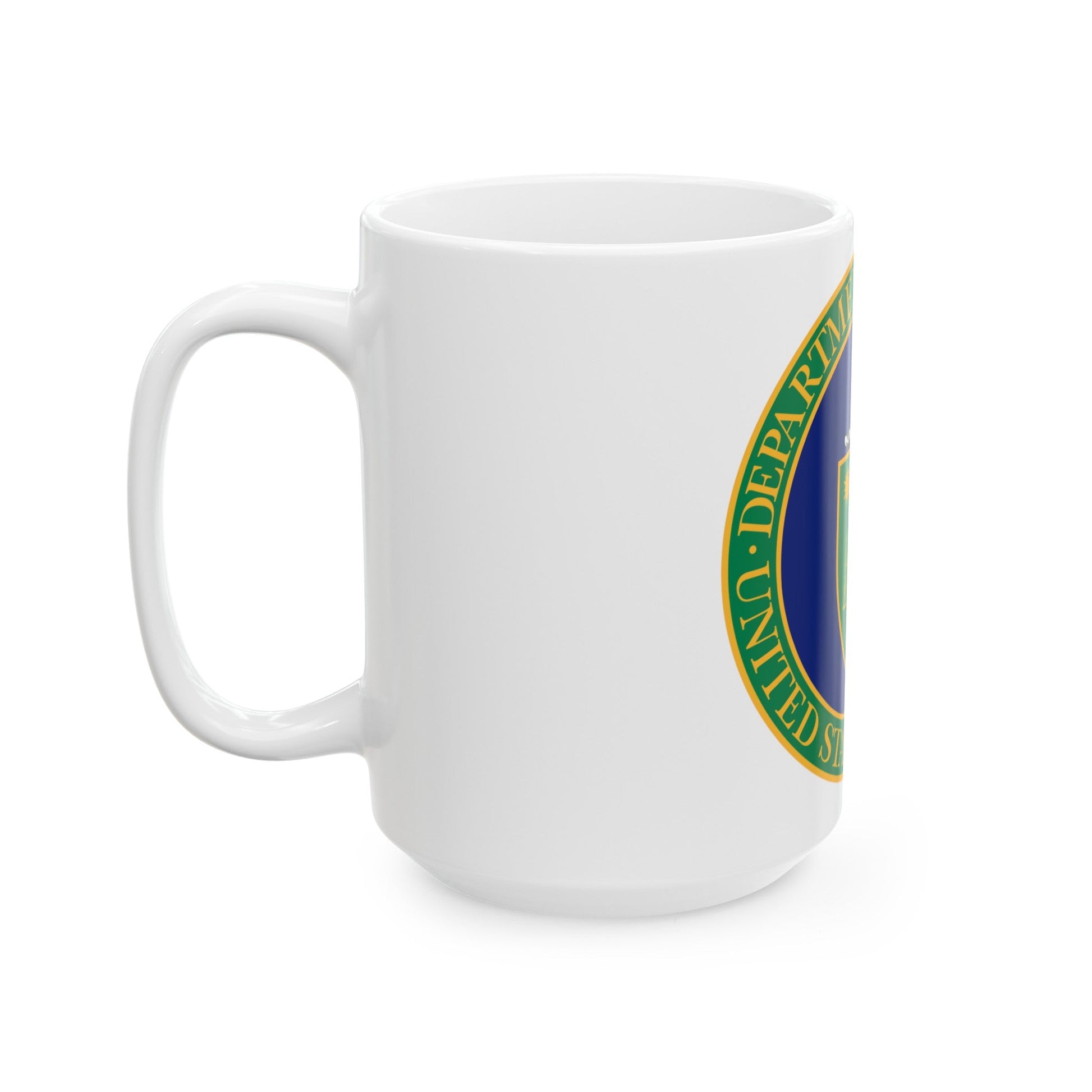 Seal of the United States Department of Energy - White Coffee Mug-The Sticker Space