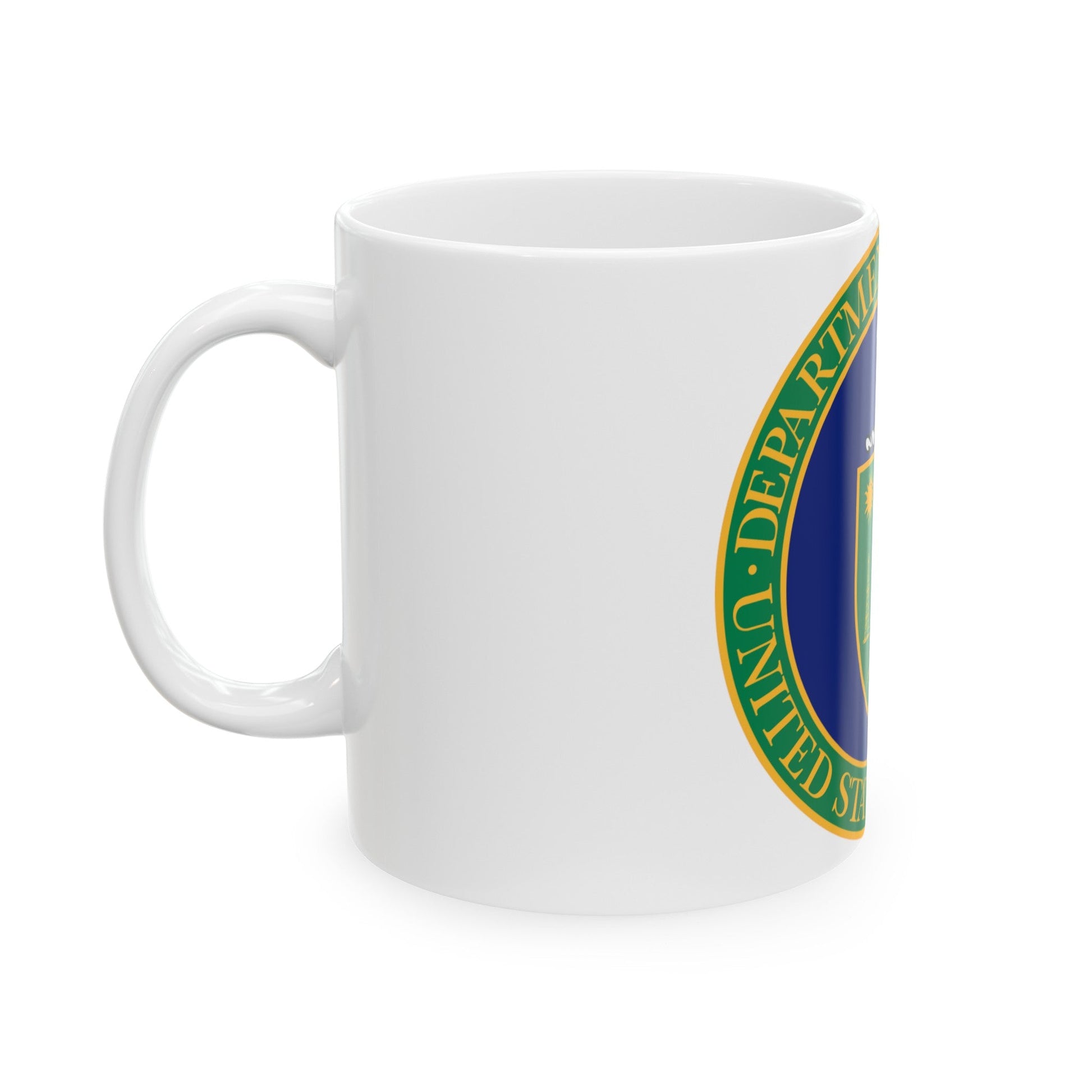 Seal of the United States Department of Energy - White Coffee Mug-The Sticker Space