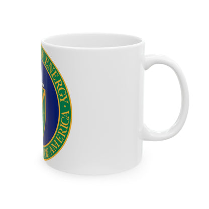 Seal of the United States Department of Energy - White Coffee Mug-The Sticker Space