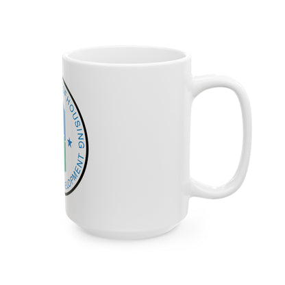 Seal of the United States Department of Housing and Urban Development - White Coffee Mug-The Sticker Space