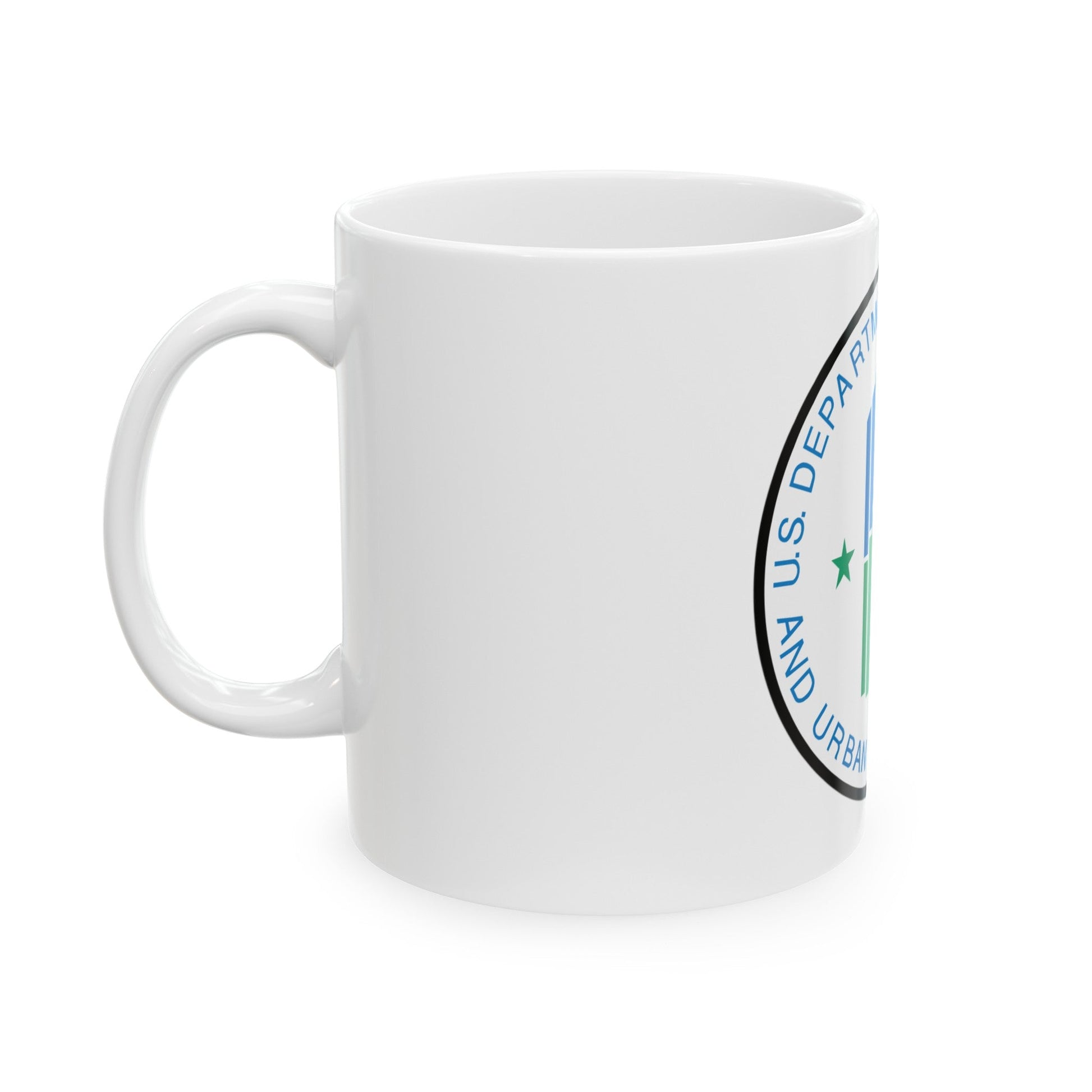 Seal of the United States Department of Housing and Urban Development - White Coffee Mug-The Sticker Space