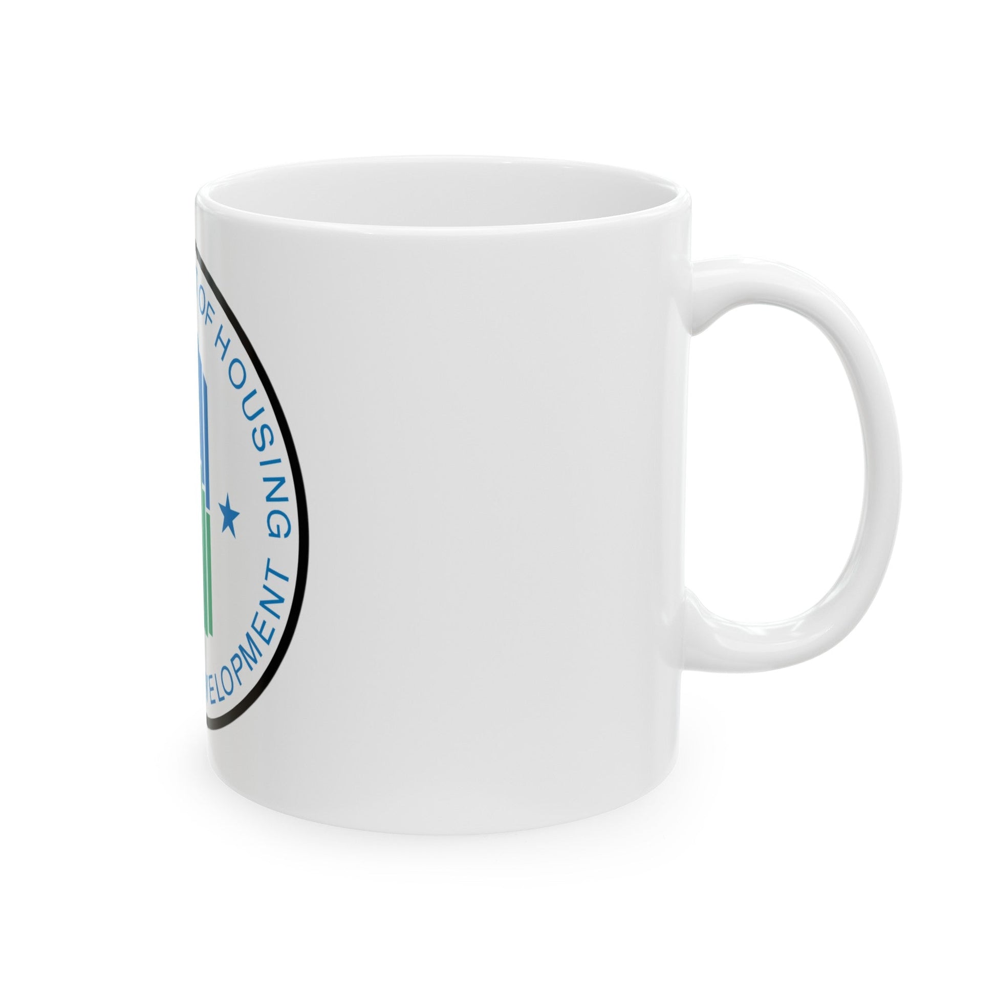 Seal of the United States Department of Housing and Urban Development - White Coffee Mug-The Sticker Space