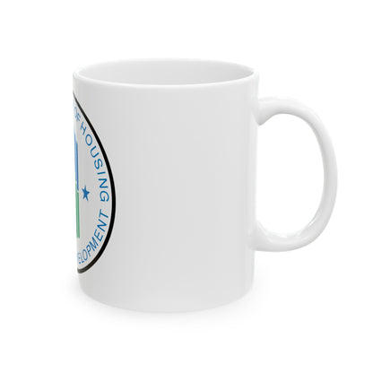 Seal of the United States Department of Housing and Urban Development - White Coffee Mug-The Sticker Space