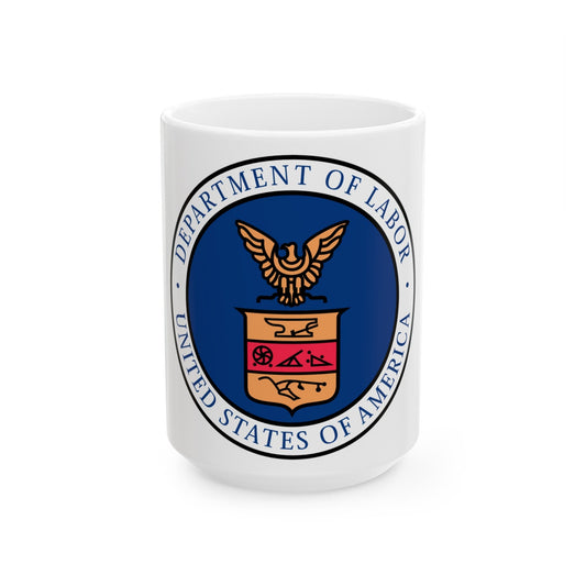 Seal of the United States Department of Labor - White Coffee Mug-15oz-The Sticker Space