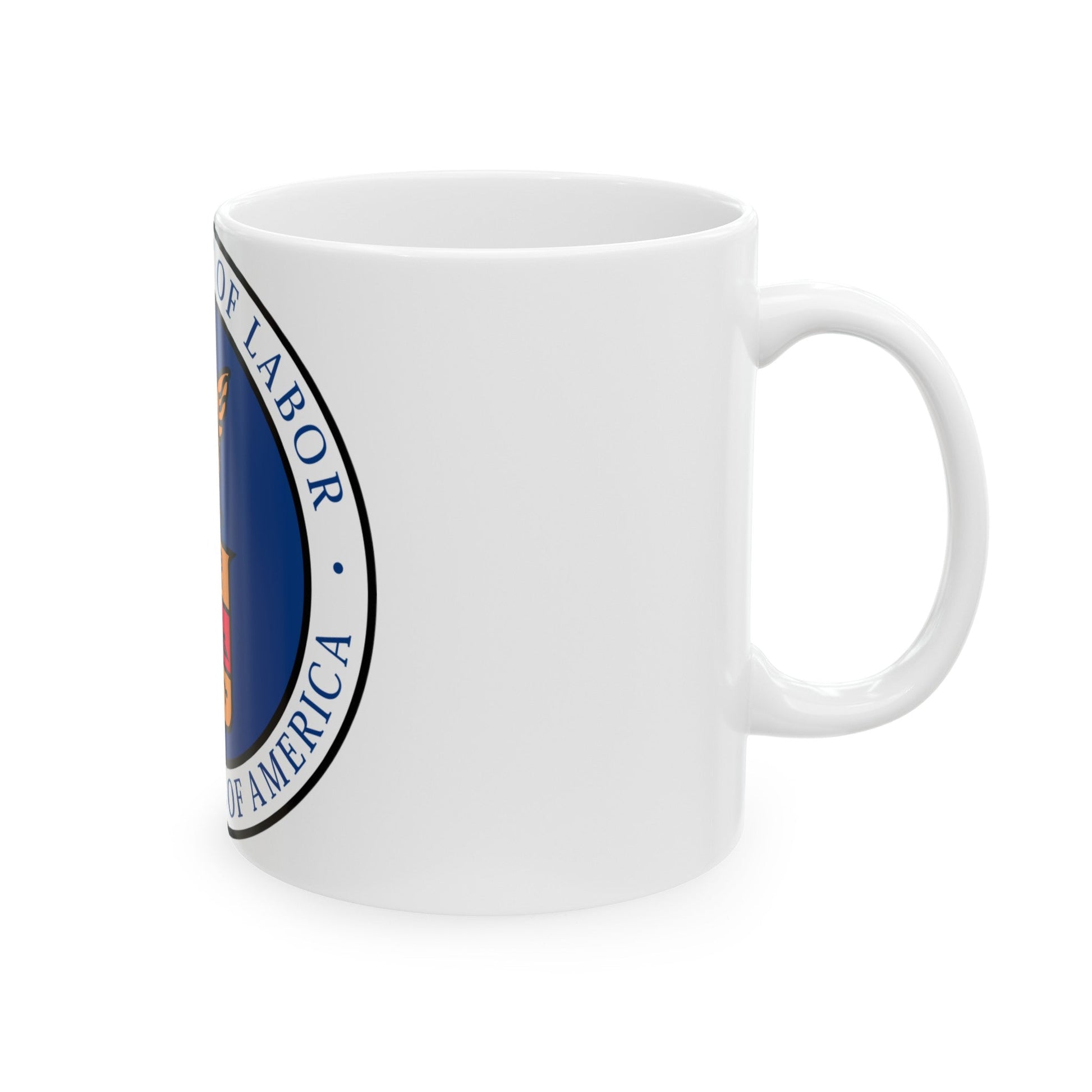 Seal of the United States Department of Labor - White Coffee Mug-The Sticker Space