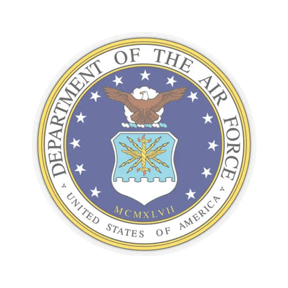 Seal of the United States Department of the Air Force - STICKER Vinyl Kiss-Cut Decal 2 Inch Transparent - The Sticker Space