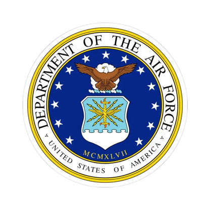 Seal of the United States Department of the Air Force - STICKER Vinyl Kiss-Cut Decal 3 Inch White - The Sticker Space