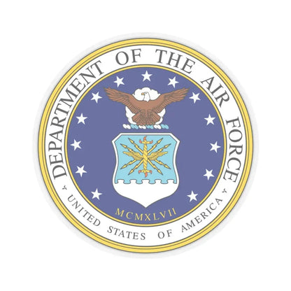 Seal of the United States Department of the Air Force - STICKER Vinyl Kiss-Cut Decal 4 Inch Transparent - The Sticker Space