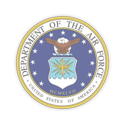 Seal of the United States Department of the Air Force - STICKER Vinyl Kiss-Cut Decal 6 Inch Transparent - The Sticker Space