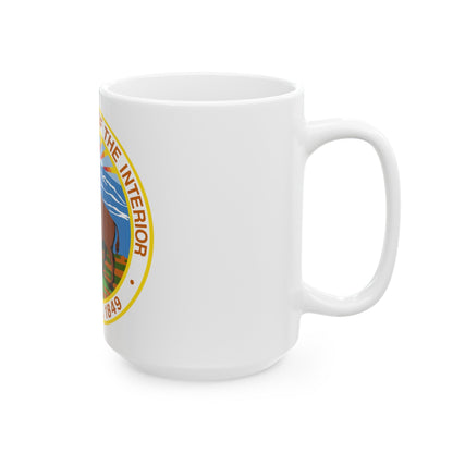 Seal of the United States Department of the Interior - White Coffee Mug-The Sticker Space