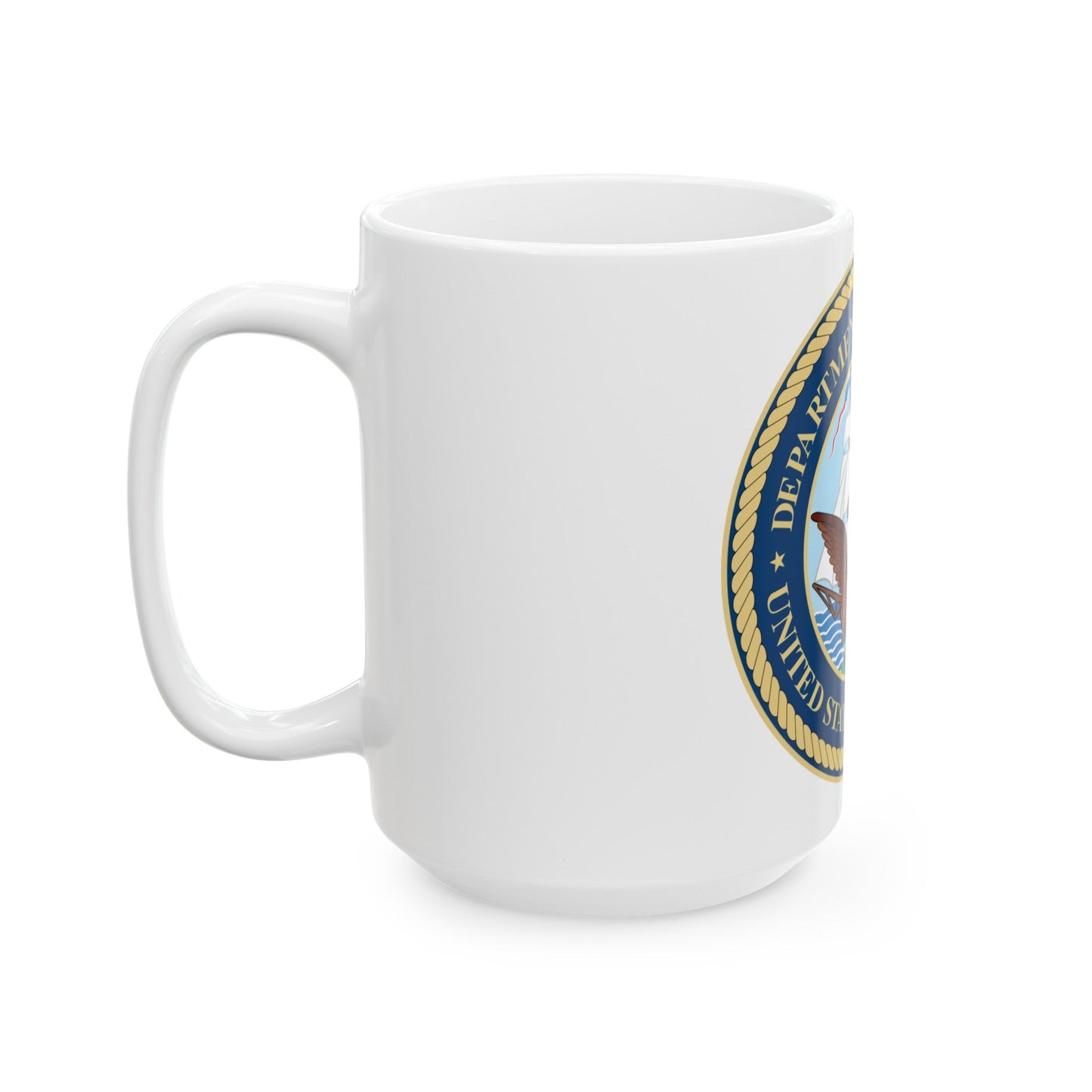 Seal of the United States Department of the Navy - White Coffee Mug-The Sticker Space