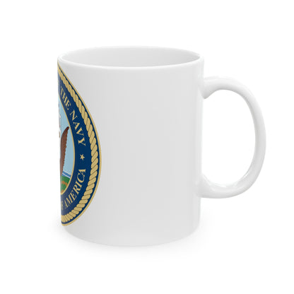 Seal of the United States Department of the Navy - White Coffee Mug-The Sticker Space