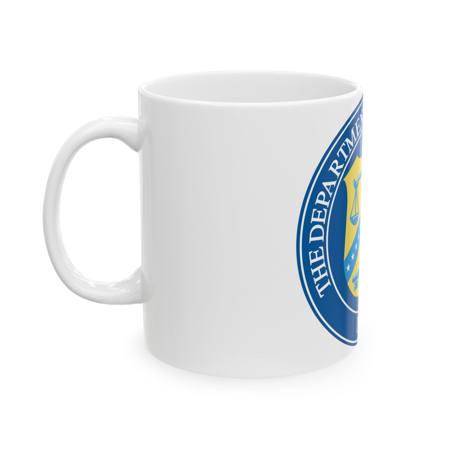 Seal of the United States Department of the Treasury - White Coffee Mug-The Sticker Space