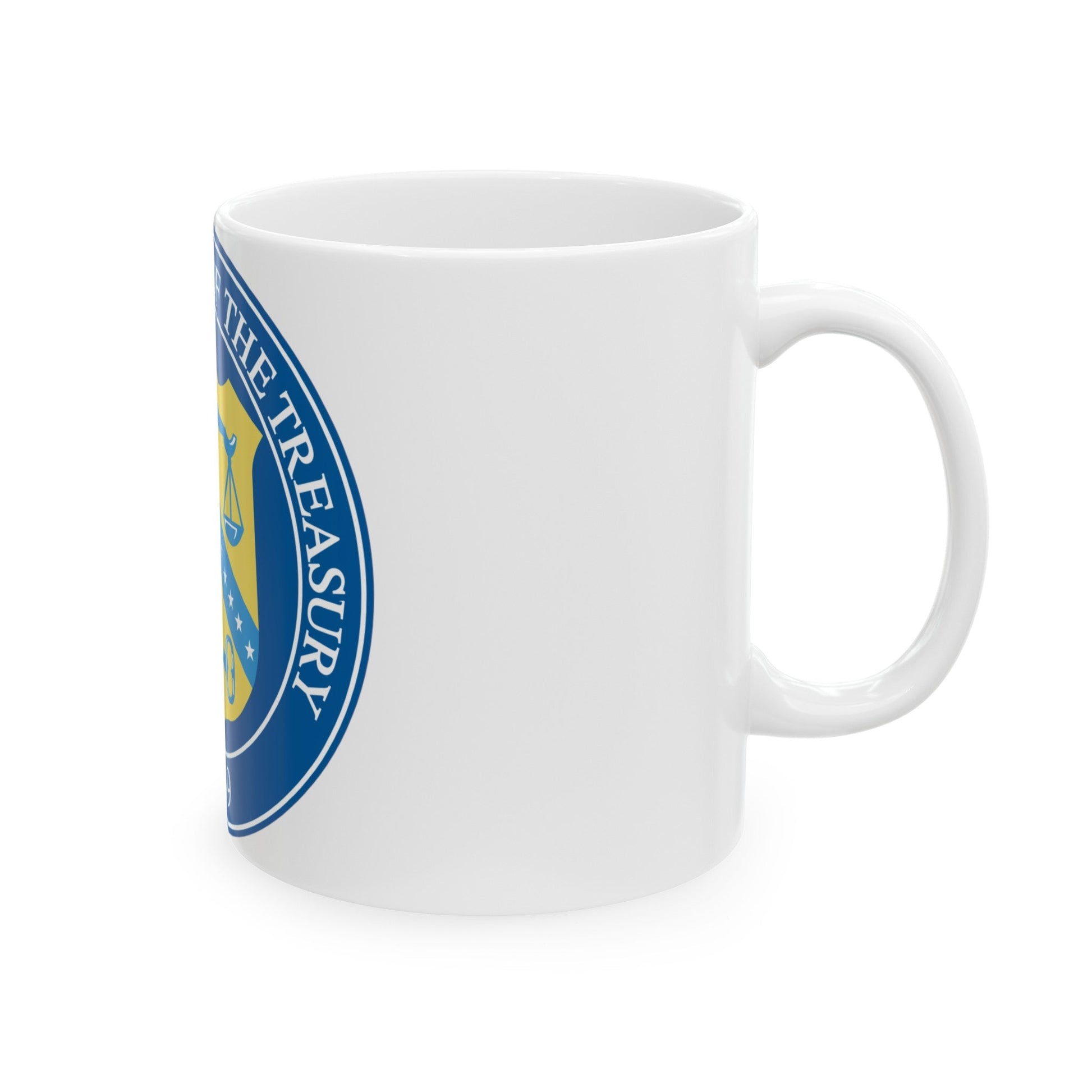 Seal of the United States Department of the Treasury - White Coffee Mug-The Sticker Space