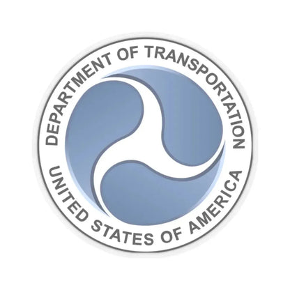 Seal of the United States Department of Transportation - STICKER Vinyl Kiss-Cut Decal 2 Inch Transparent - The Sticker Space