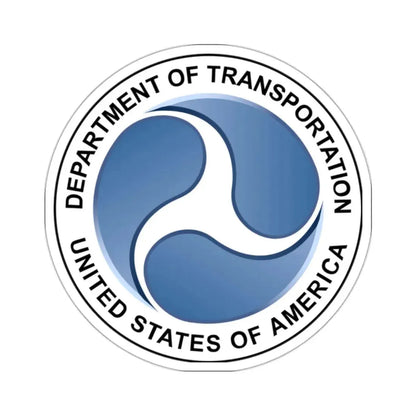 Seal of the United States Department of Transportation - STICKER Vinyl Kiss-Cut Decal 2 Inch White - The Sticker Space