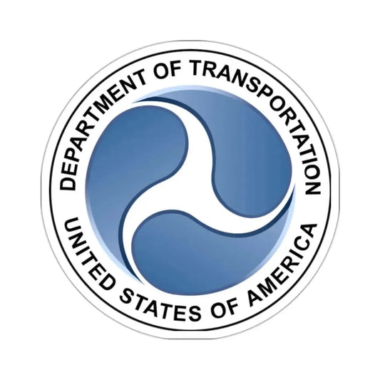 Seal of the United States Department of Transportation - STICKER Vinyl Kiss-Cut Decal 2 Inch White - The Sticker Space