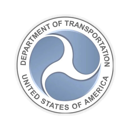 Seal of the United States Department of Transportation - STICKER Vinyl Kiss-Cut Decal 3 Inch Transparent - The Sticker Space