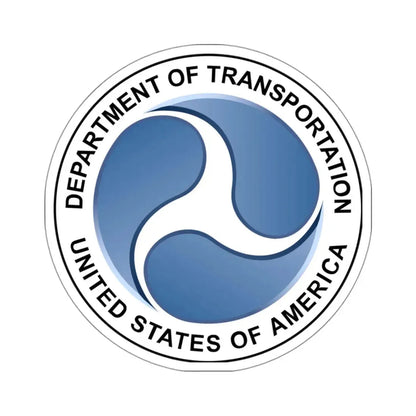 Seal of the United States Department of Transportation - STICKER Vinyl Kiss-Cut Decal 3 Inch White - The Sticker Space