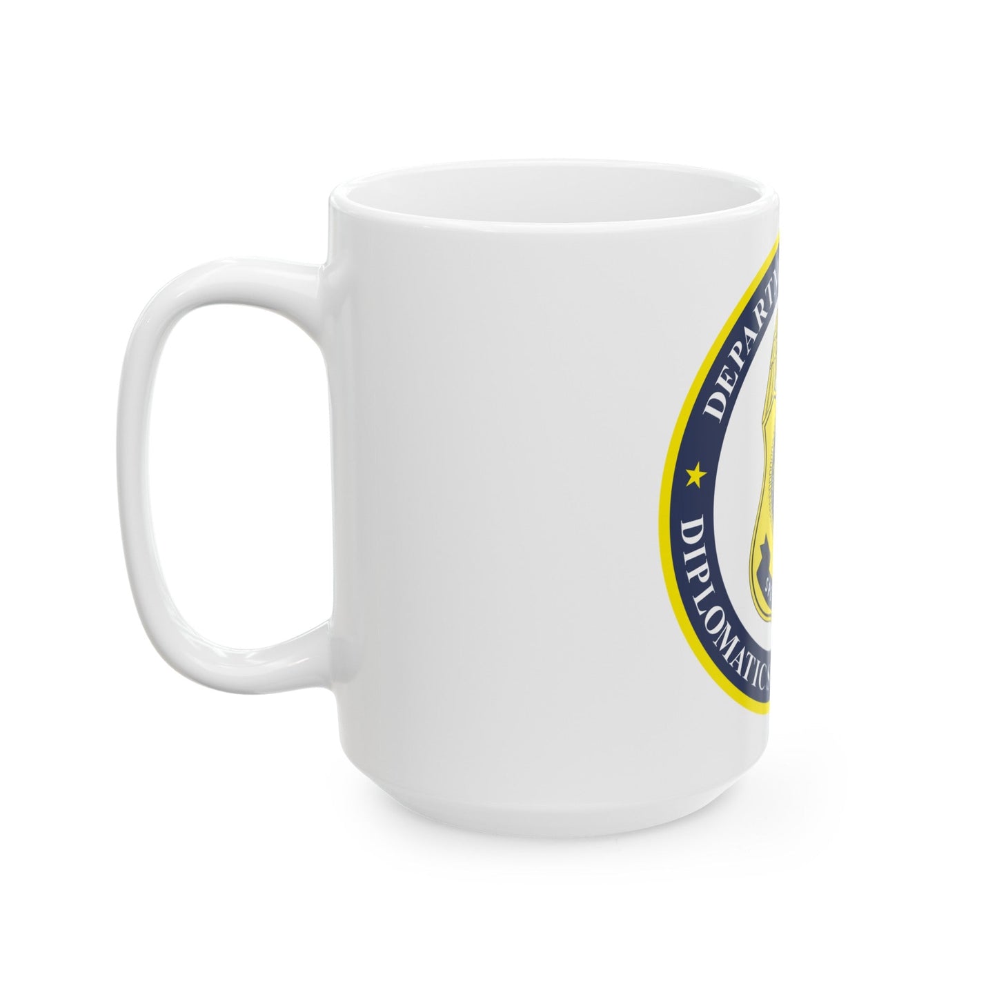 Seal of the United States Diplomatic Security Service - White Coffee Mug-The Sticker Space