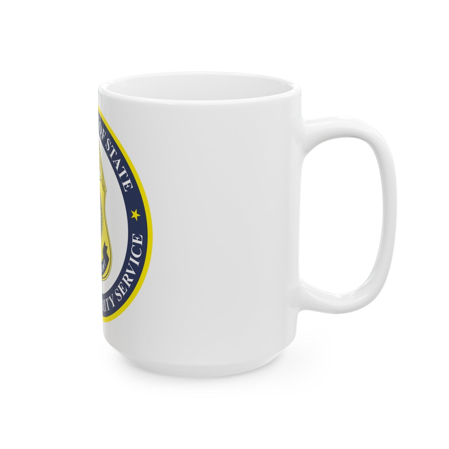 Seal of the United States Diplomatic Security Service - White Coffee Mug-The Sticker Space