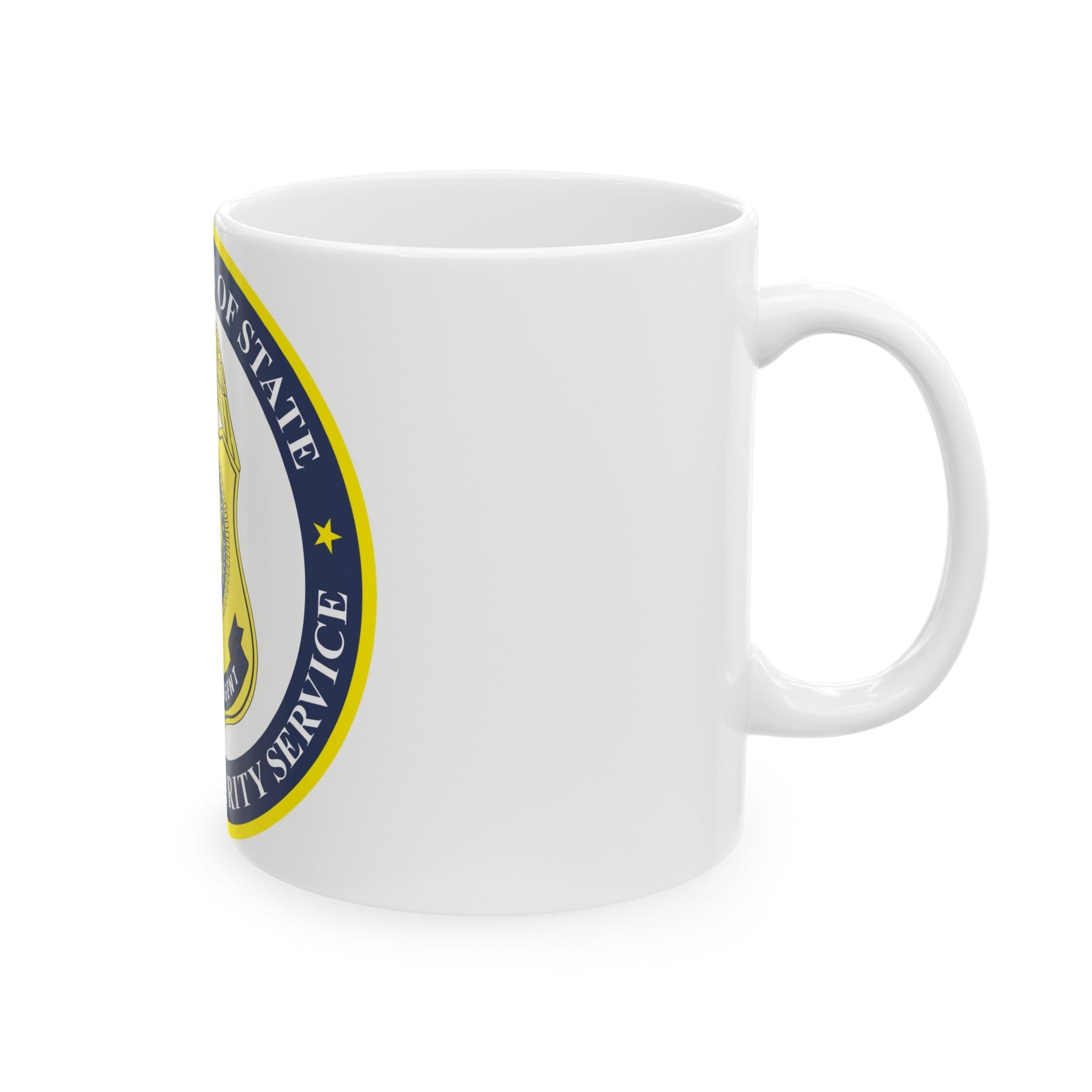 Seal of the United States Diplomatic Security Service - White Coffee Mug-The Sticker Space