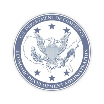 Seal of the United States Economic Development Administration - STICKER Vinyl Kiss-Cut Decal 2 Inch Transparent - The Sticker Space
