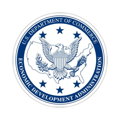 Seal of the United States Economic Development Administration - STICKER Vinyl Kiss-Cut Decal 2 Inch White - The Sticker Space