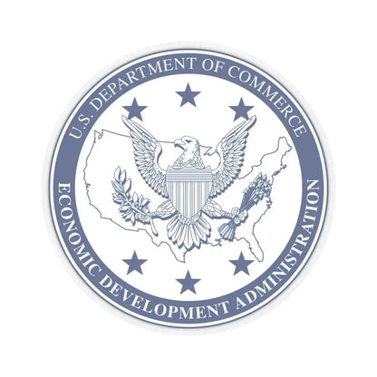 Seal of the United States Economic Development Administration - STICKER Vinyl Kiss-Cut Decal 3 Inch Transparent - The Sticker Space