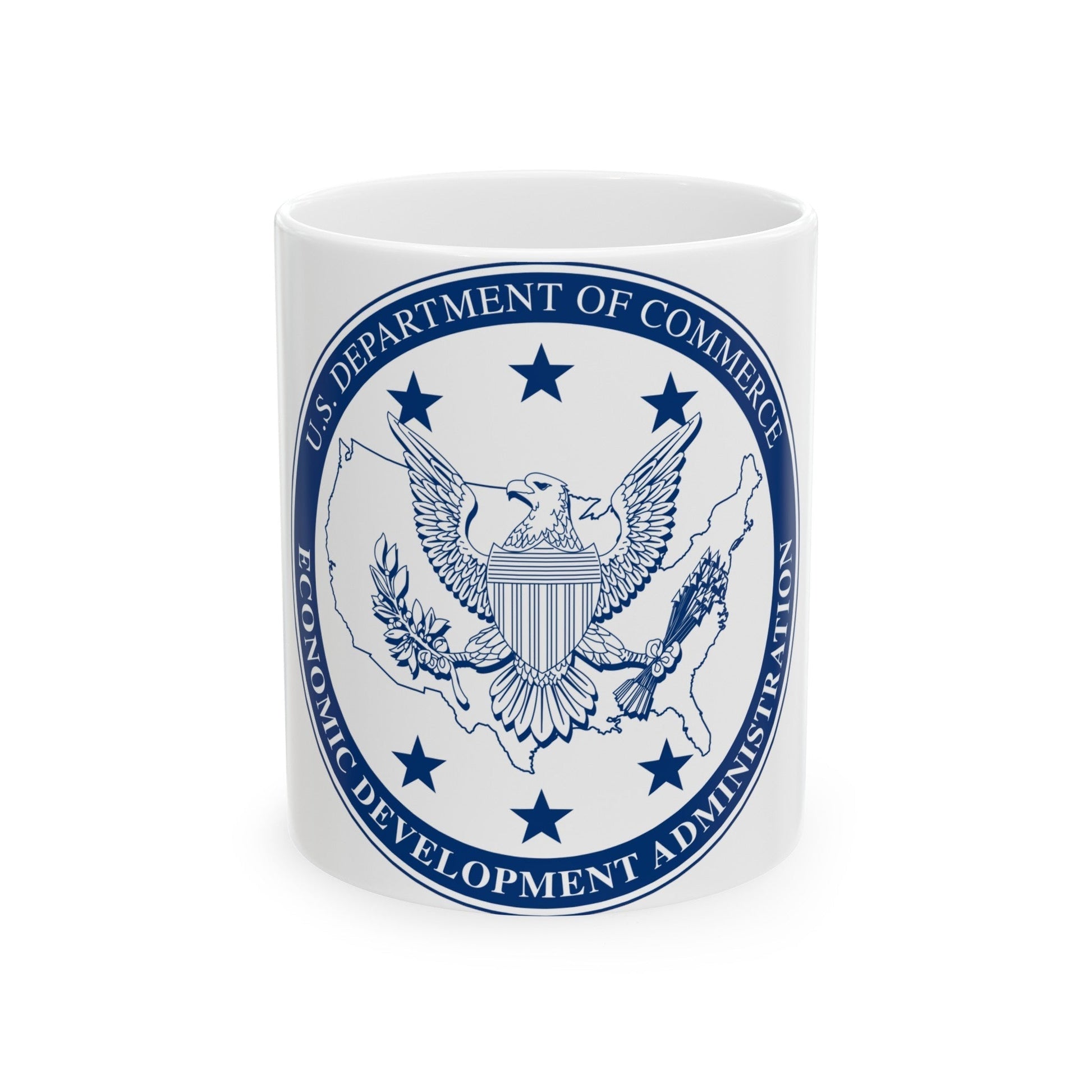 Seal of the United States Economic Development Administration - White Coffee Mug-11oz-The Sticker Space