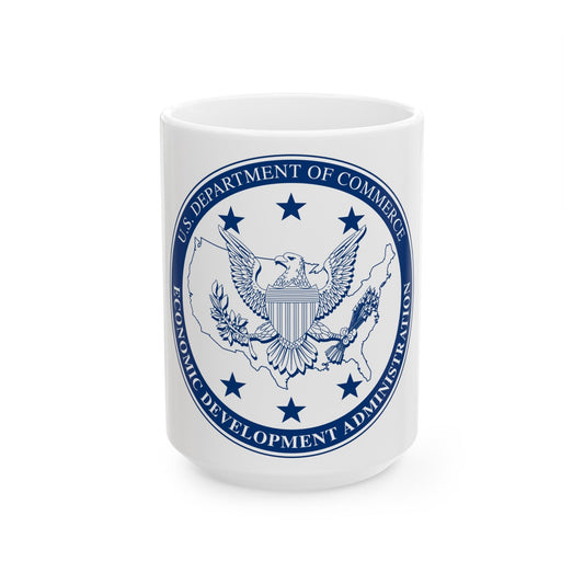 Seal of the United States Economic Development Administration - White Coffee Mug-15oz-The Sticker Space