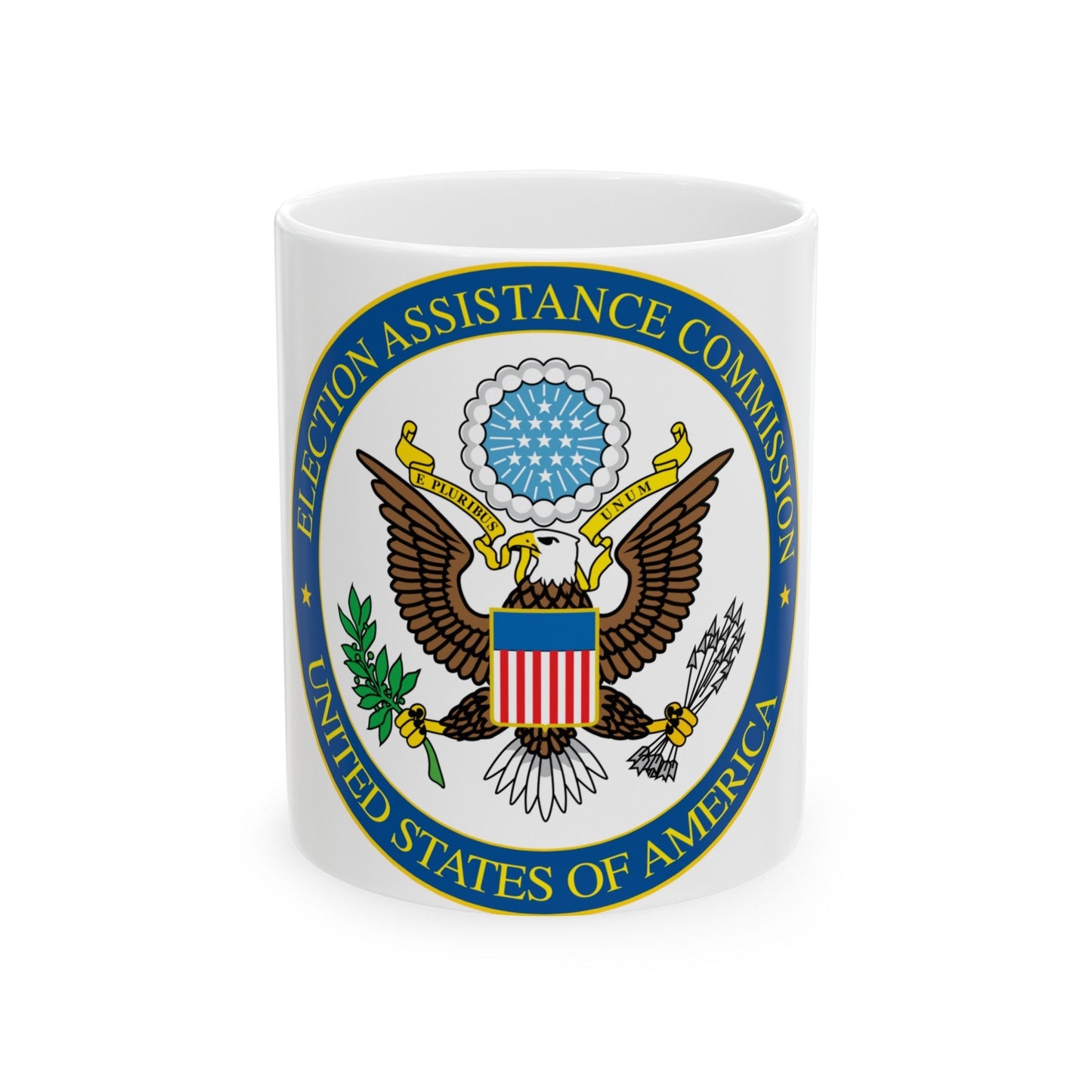 Seal of the United States Election Assistance Commission - White Coffee Mug-11oz-The Sticker Space